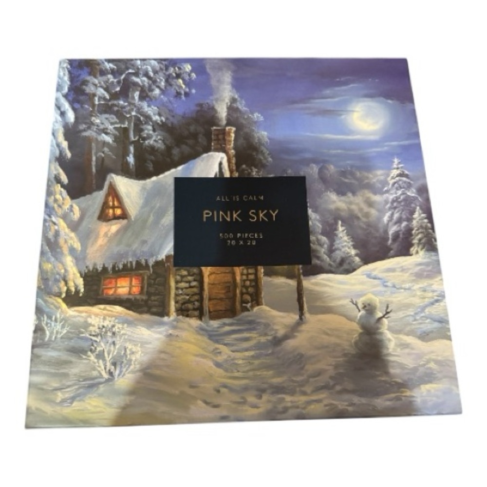 Pink Sky “All Is Calm” 500-Piece Jigsaw Puzzle